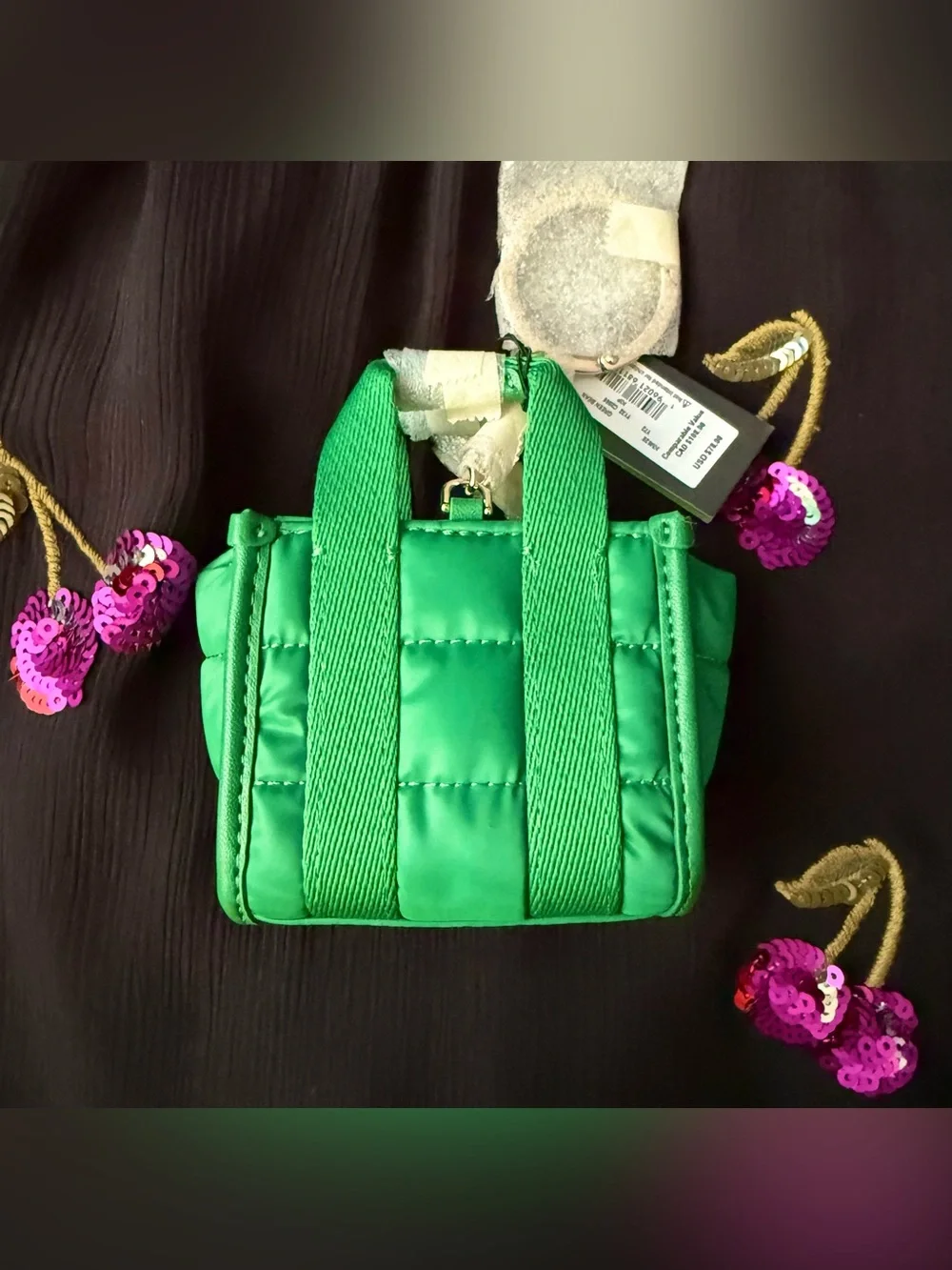 NWT Kate Spade Kip Puffy Micro Bag Charm